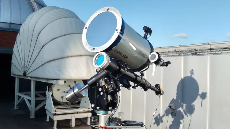 Telescope on a sunny day 