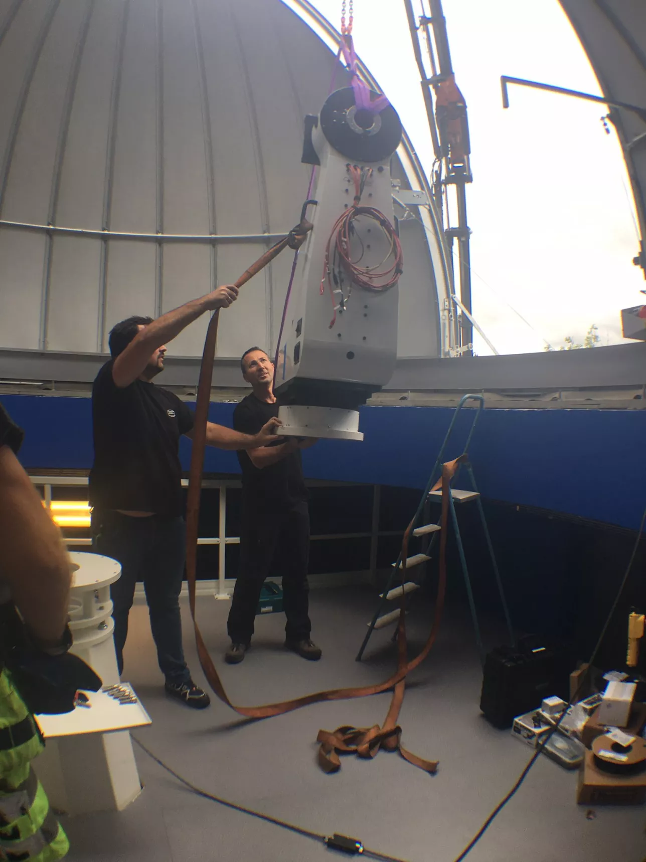 Telescope installation. Photo.