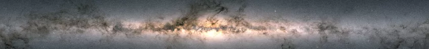 View of the Galactic plane.  Astronomical photo based the Gaia mission