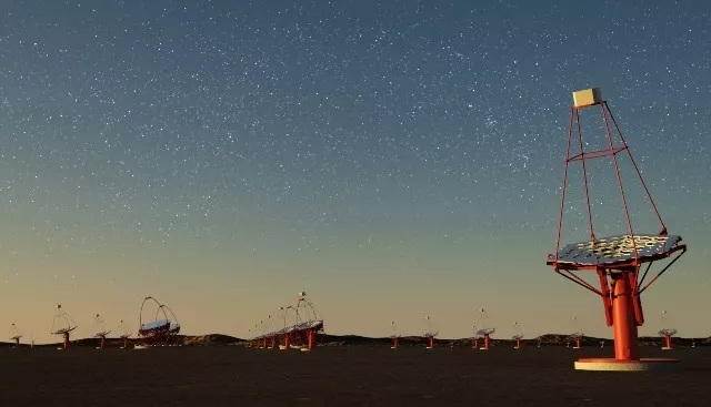 Artist's vision of Cherenkov Telescope Array southern site