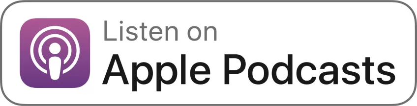 Link to Apple Podcasts with their logo.