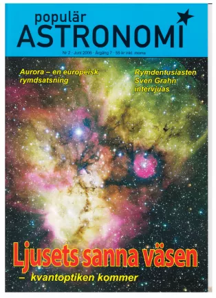 Omslag till tidskriften "Populär astronomi"